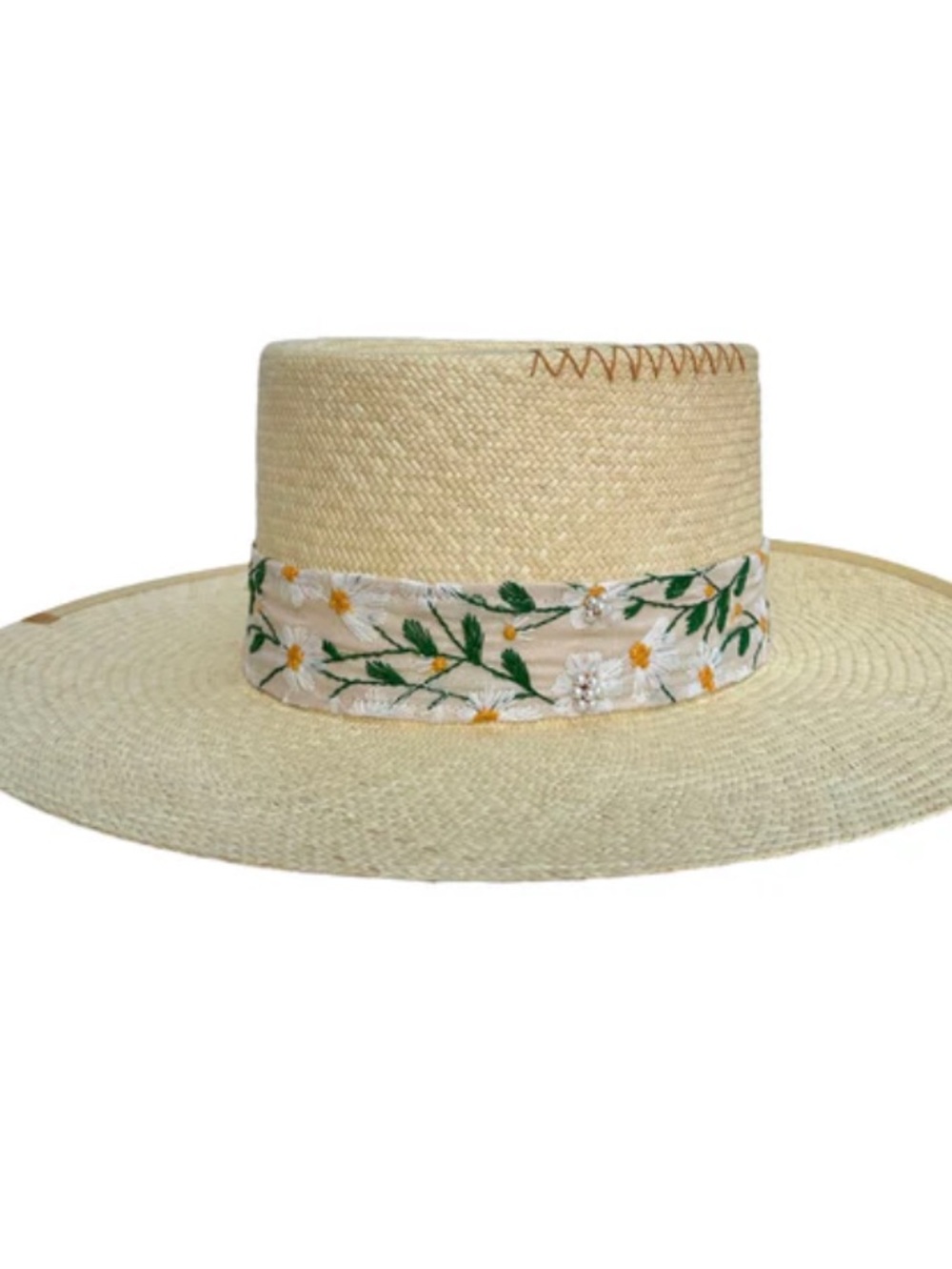 Teressa Foglia Field Straw Hat - New in Box - 7 1/8